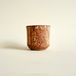 Spako Clay Wide Tumbler No.8 - gold spodumene with texture 