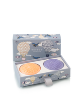 Two soaps in a decorative box with 'Baobab Collection' branding.