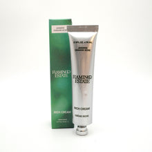 Flamingo Estate Rich Cream tube and packaging on a white background