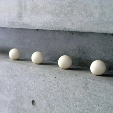Tamanohada Round Soap on concrete niche counter