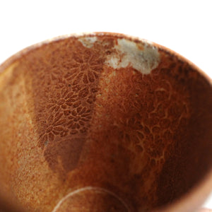 inside of Spako Clay Wide Tumbler, gold spodumene