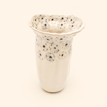 flower ceramic vase on a white background