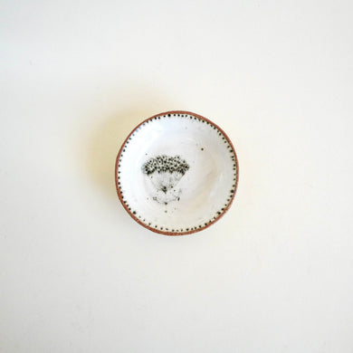 Spako Clay Small plate, wildflower design