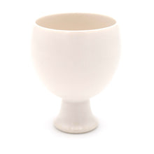 White sake cup on white background 