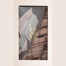 Chocolate bar packaging with image of paper stationary - gold type print