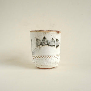 Spako Clay Mug,wildflower design