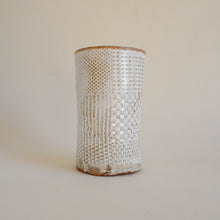 Spako Clay vase geometric texture