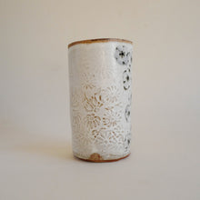 Spako Clay vase multi flower pattern and floral texture