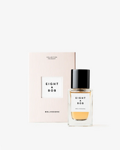 Eight & Bob perfume bottle with packaging on a white background