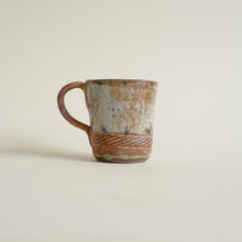 Spako Clay Demi-Tasse Cup No. 11 side view with handle on the left side. 