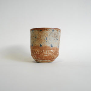 Spako Clay Wide Tumbler geometric pattern with floral textures