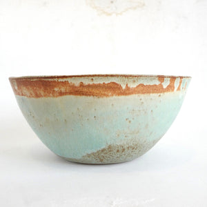 Spako Clay Extra large serving bowl Red with gold spodumene