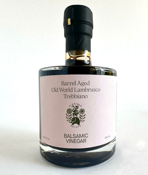 barrel aged old world Lambrusco Trebbiano balsamic vinegar