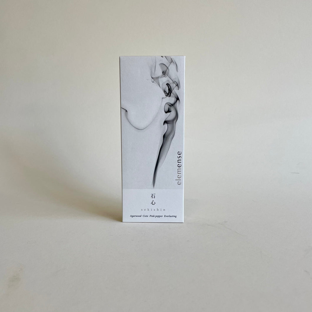 A box packaging of the Elemense Sekishin incense