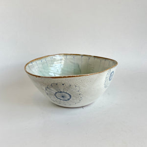 Spako Clay extra large flower serving bowl