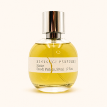 Kintsugi Perfumes - Hanzo Perfume bottle with a silver cap on a white background