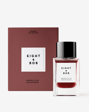 Eight & Bob perfume bottle with packaging on a white background