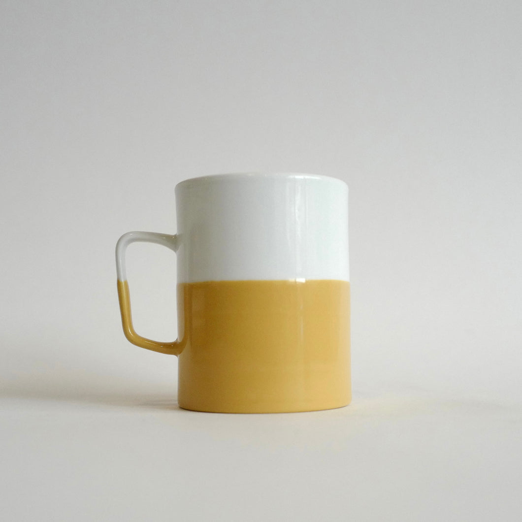 Saikai Yellow and White Dip Mug