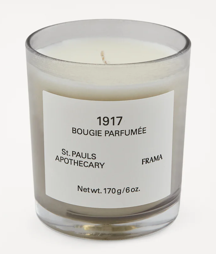 FRAMA SCENTED CANDLE | 1917 IN CLEAR GLASS CONTAINER