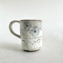 Spako Demi-tasse Cup 001 multi blue flowers white glaze profile