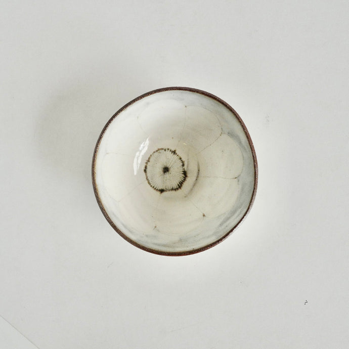 Single flower pattern soup bowl