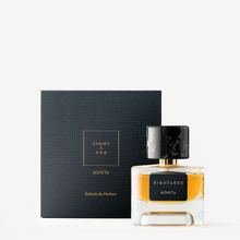 Eight & Bob Agneta perfume bottle with black box on a white background
