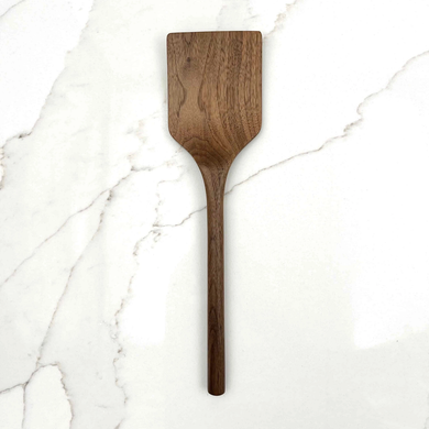 wooden spatula on marble 