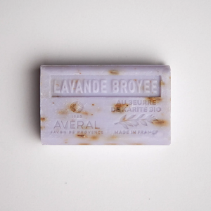 Lavender bar soap in rectangular shape