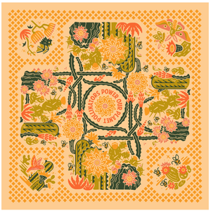 Bandit Bandana - "Prickly Pollinators"