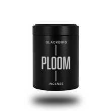 Blackbird Ploom Incense in Black tin cylinder 