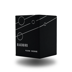Blackbird Ploom Incense black box packaging 