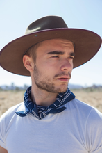 Man wearing Bandit Bandana - "Good Luck"