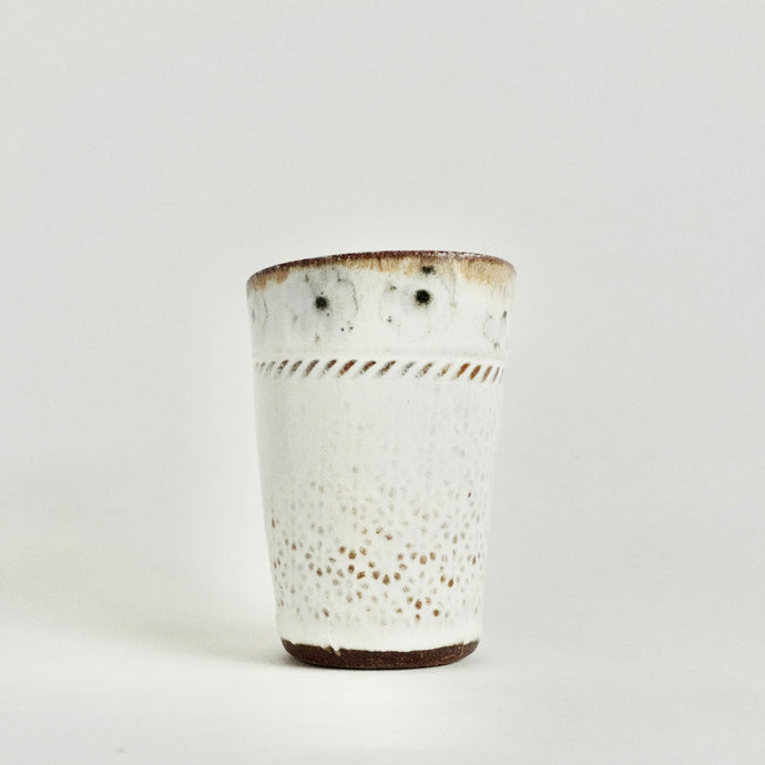 Single row of flower pattern tumbler