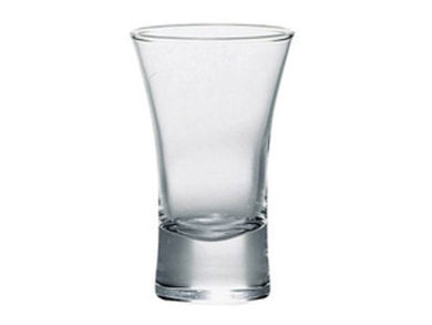 Toyo-Sasaki Glass Sake Cup Toenail in plain white background 