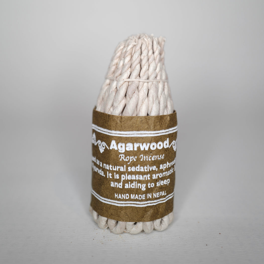 Agar wood Rope Incense in paper wrapping