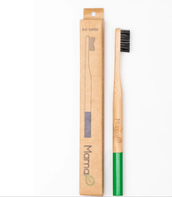 Mental Health Bamboo Toothbrush - with environmentally friendly Kraft paper packaging. 