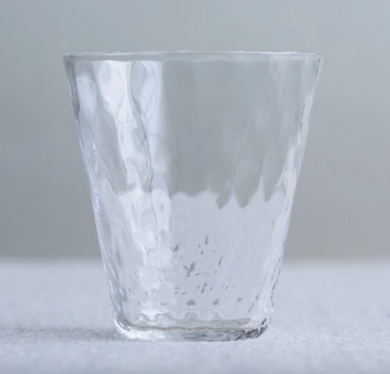 Japanese Glassware Choko 01 in a plain background. 