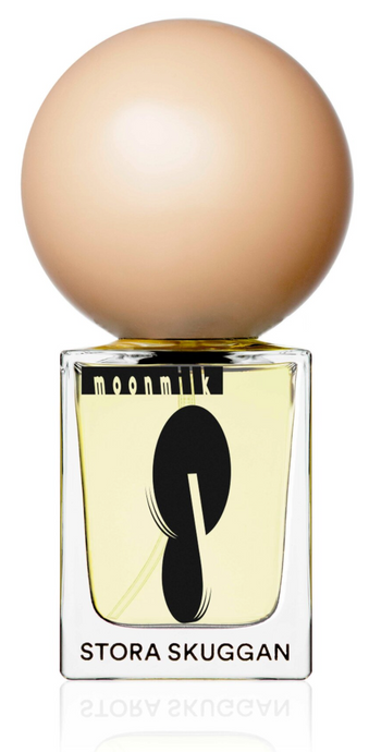Stora Skuggan - Moonmilk Eau de Parfum - perfume bottle with beige marble cap 