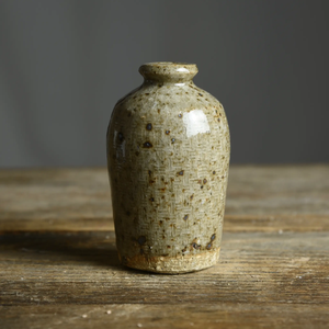 Bud Vase in Ash Glaze, Locally Foraged Clay and Glaze - The Give Store