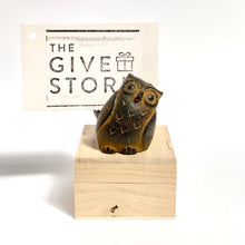 Traditionally Crafted Japanese Twin Owl Memo Holder Magnet - The Give Store